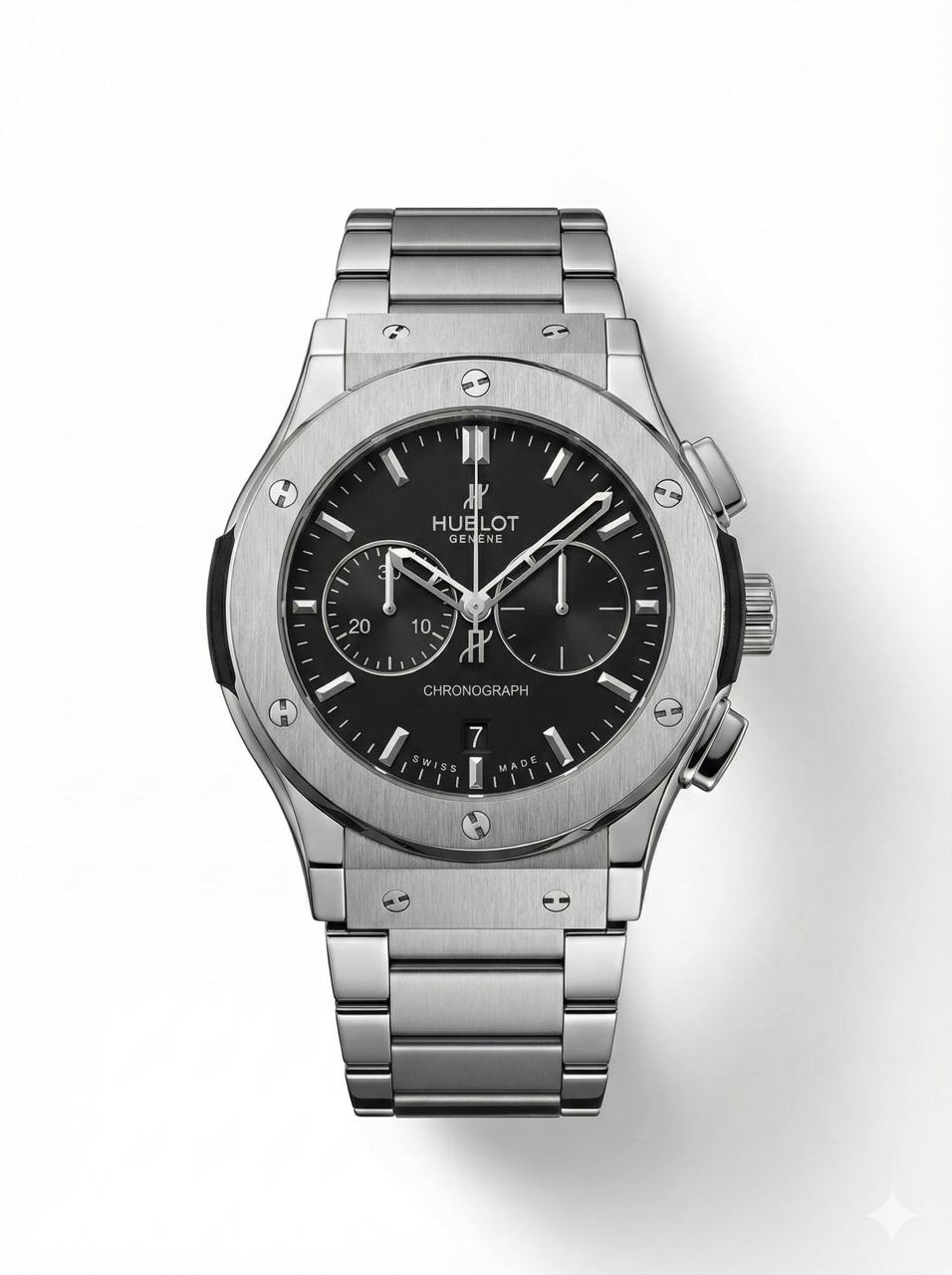 Hublot Chronograph Quartz Watch – Stainless Steel
