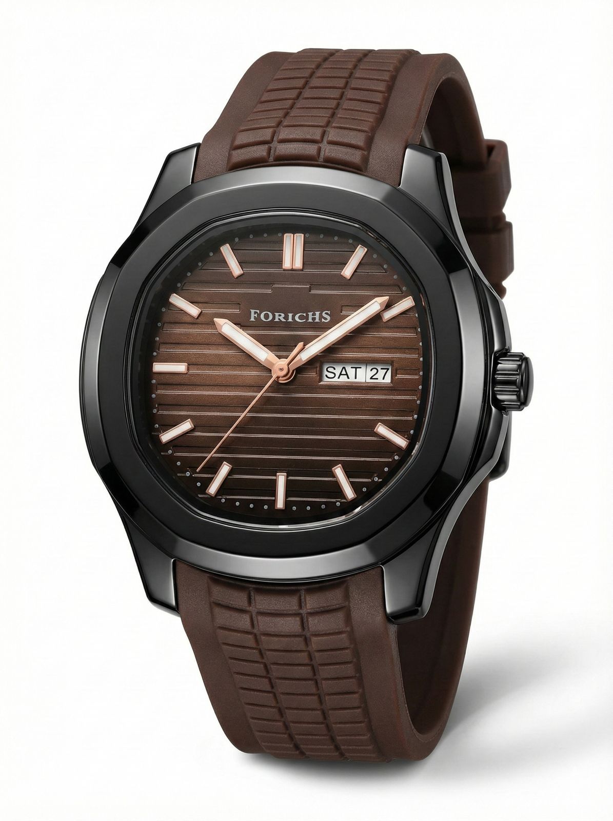 FORICHS Quartz Watch –Rubber Strap