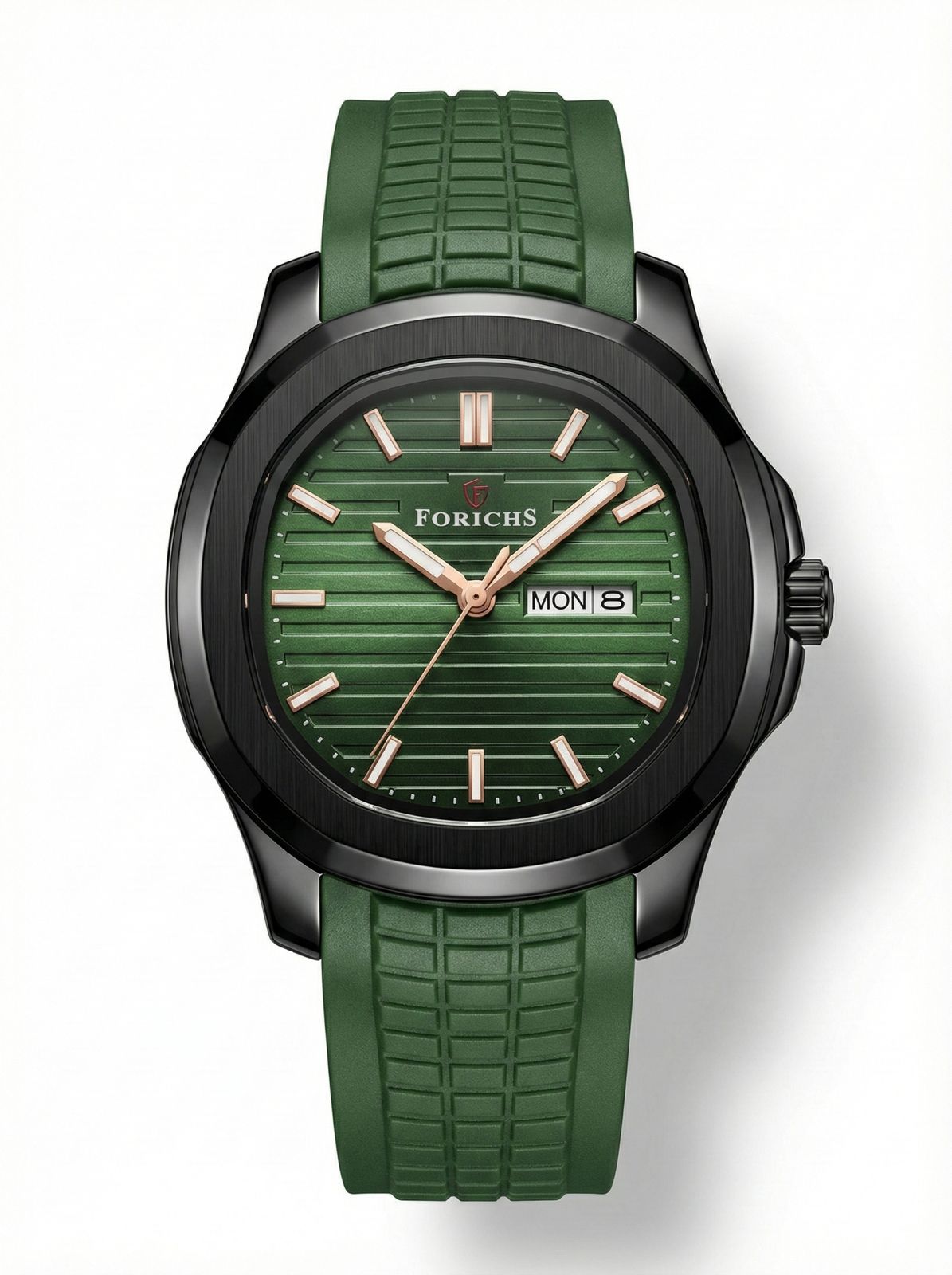 FORICHS Quartz Watch –Rubber Strap